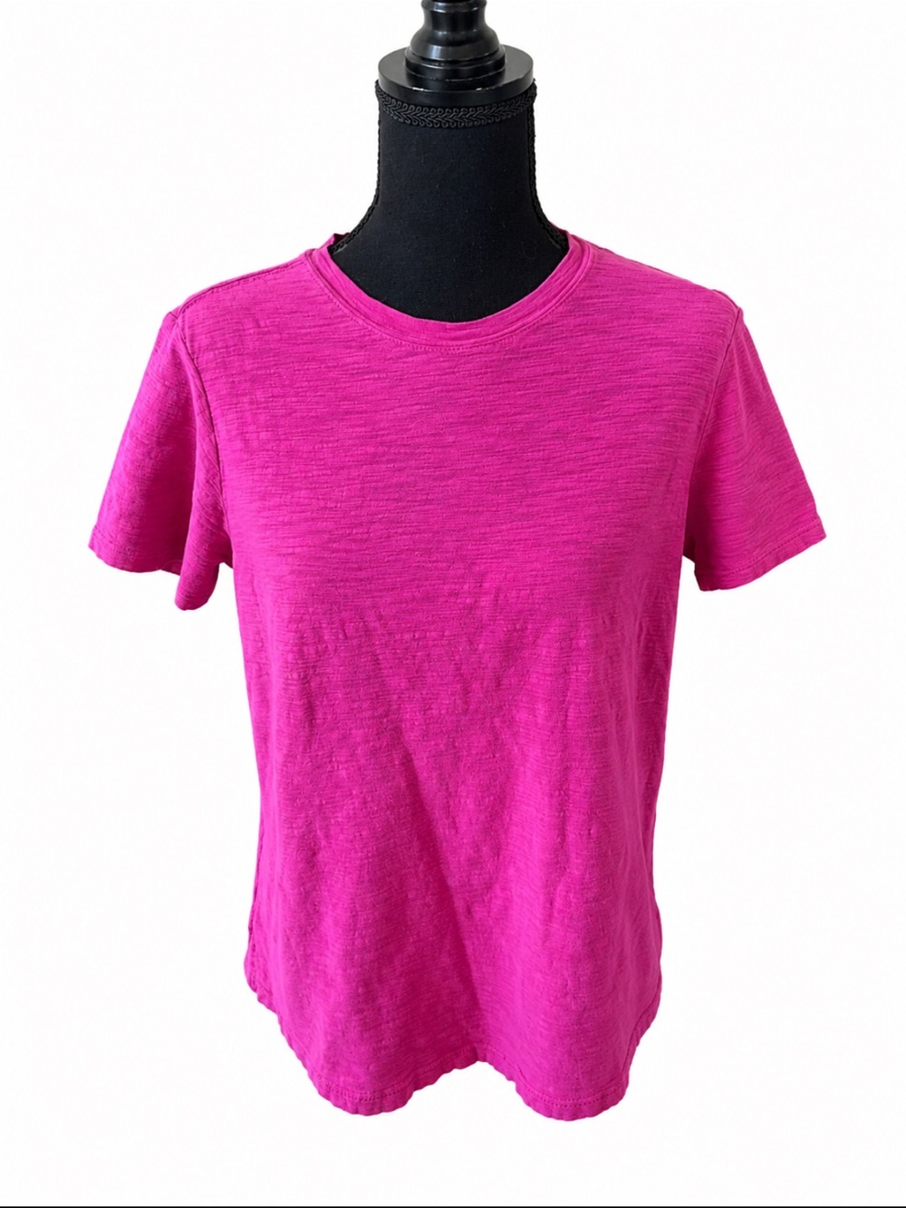 Pilcro Anthropologie Bright Pink Slub Knit Tee M